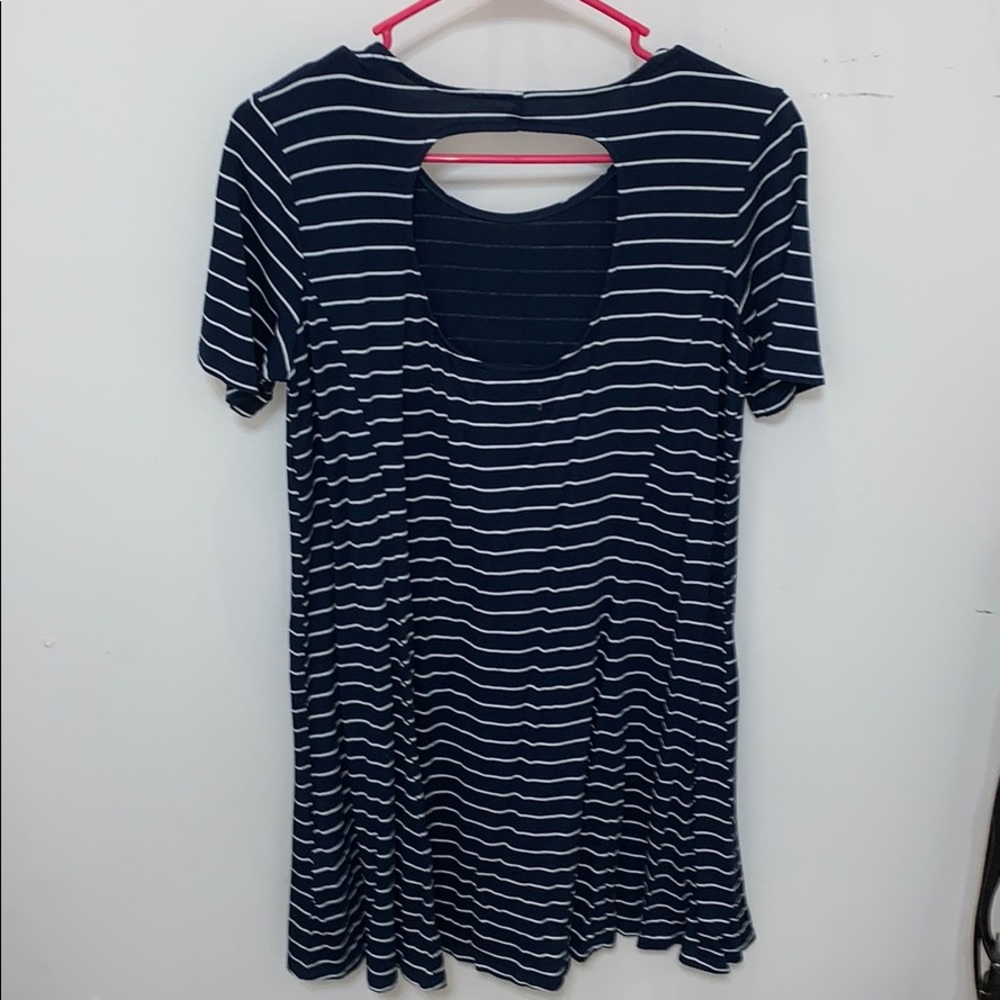 Open Back T-Shirt Dress
